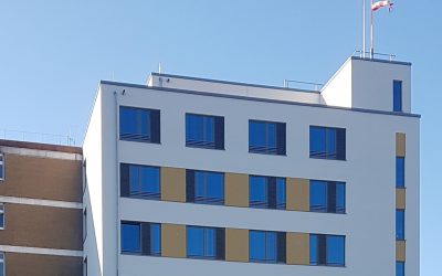 Krankenhaus Buchholz Aufstockung fertig gestellt obere Geschosse